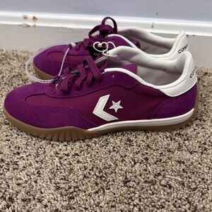 Converse Kids Sneakers in Purple and White